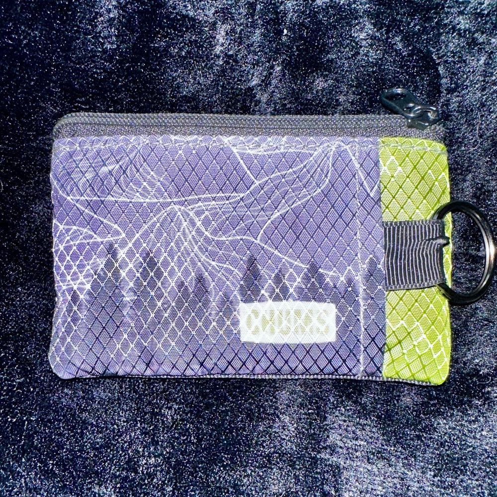 Chums Surfshorts Wallet - Lightweight Zippered Minimalist Wallet with Clear ID